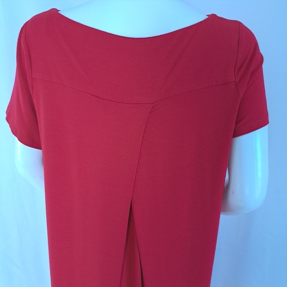 J. Jill Wearever T-shirt Shift Dress with Pleated Back - Picture 7 of 10